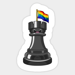 Chess piece Rook Rainbow Chess Sticker